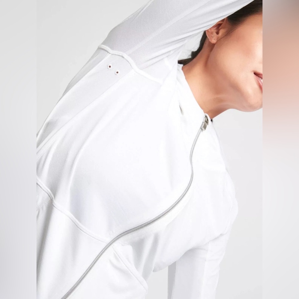 NWT Athleta Baja UPF Jacket | Bright White - Picture 4 of 5